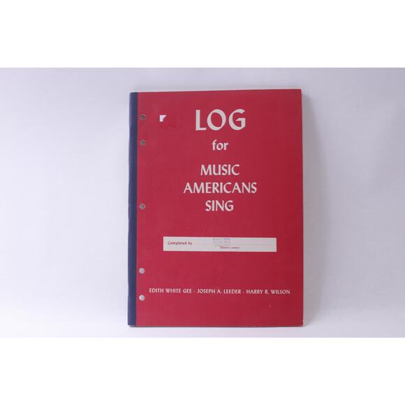 Log For Music Americans Sing, Songbook, 1949, Silver Burdett, Sheet Music - Picture 1 of 4